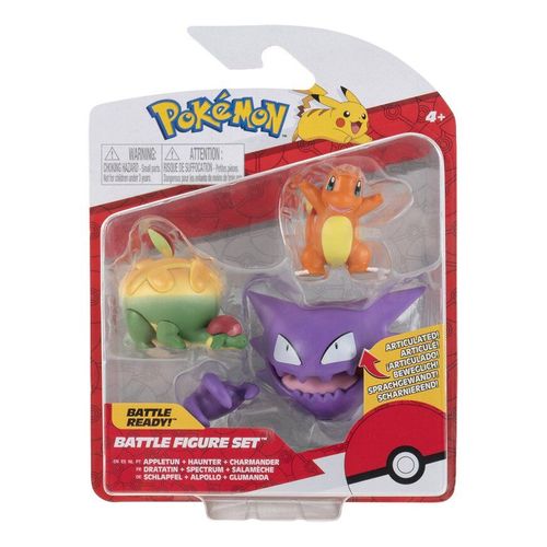 Pokémon Figurine Battle Figure Set - Dratatin, Spectrum Et Salamèche