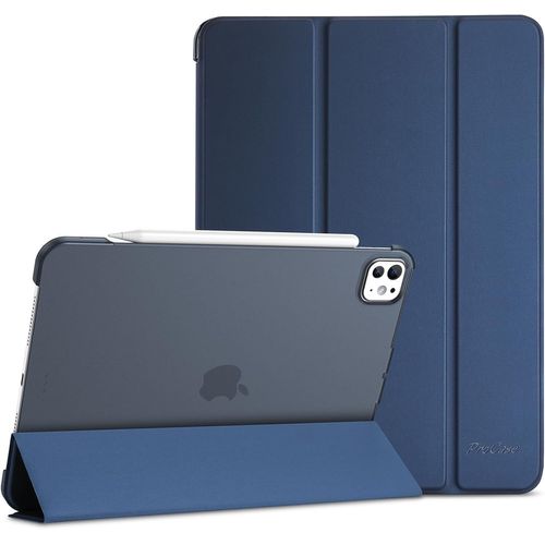 LORANKA-Coque pour iPad Pro 11 Pouces (M5) 2025/(M4) 2024, Housse Étui de Protection Amélioré, Veille/Réveil Automatique -Marine