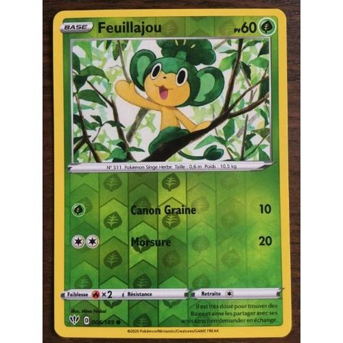 Pokémon Feuillajou Reverse 006 / 189 Eb03 Ténèbres Embrasées