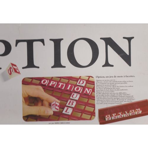 Jeu Option 96 Prismes Lettrés - 2 Plateaux 4 Chevalets - 2 À 4 Joueurs Miro-Meccano - Regles Du Jeu Notice - 1982 Ref 3010006715010