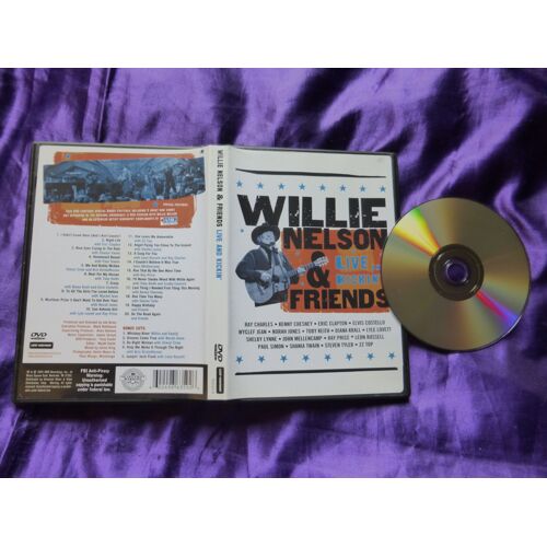 Willie Nelson And Friends Live & Kickin' Dvd Avec Steven Tyler Eric Clapton Shania Twain Zz Top.