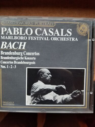 Cd Bach, Concertos Brandebourgeois 1, 2 Et 3, Casals, Cbs
