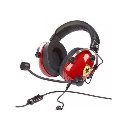 THRUSTMASTER Casque FERRARI T-T.RACING SCUDERIA PS4 XBOX ONE PC MAC DTS Confort exceptionnel licence officielle Ferrari Cable 3M