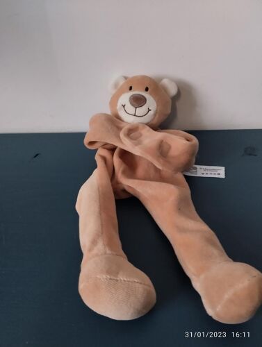 Doudou Ours Marron Tower Toys Textiles Vertrauen Scrtach