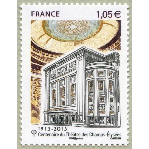 Centenaire Du Théâtre Des Champs Elysées Paris Année 2013 N° 4737 Yvert Et Tellier Luxe