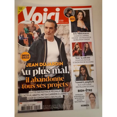 Voici 1922 Jean Dujardin, Iris Mittenaere, Star Academy, Naomi Campbell....