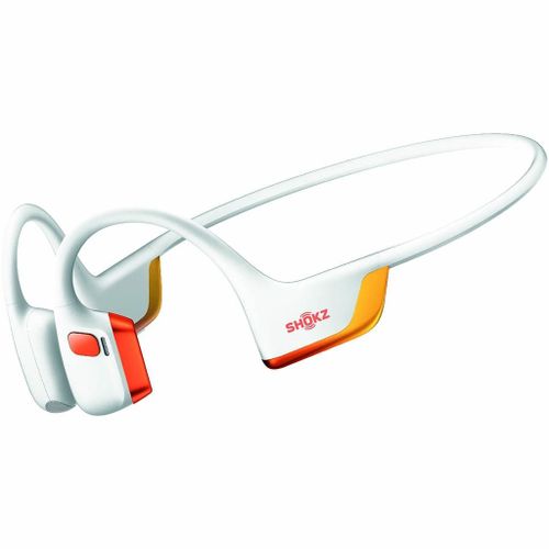 SHOKZ Openrun Pro 2 Série limitée KIPCHOGE - Casque sport sans fil à conduction osseuse - Blanc, orange