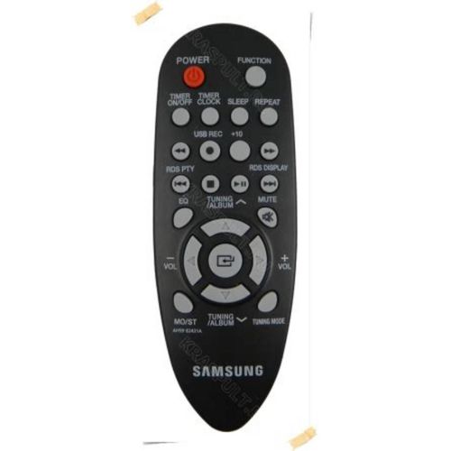 AH59-02431A Télécommande Samsung originale pour Mini-système stéréo Home Audio MM-E320/ZF MM-E330 MM-J330/EN MM-J330/ZF MM-E330/EN MM-E320 MM-E320/EN MM-E320/XE MM-E330/XE MM-E330/ZF MM-J320 MM-J320EN