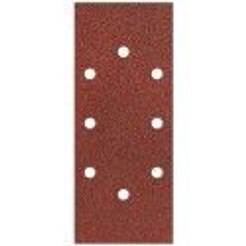 Lot 8 patin feuille abrasif corindon 8 trous 93 x 230 mm grain 80 SCID