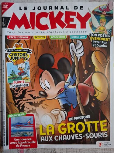 Le Journal De Mickey N° 3699 - Du 10 Mai 2023 - Poster Peter Pan Et Dumbo