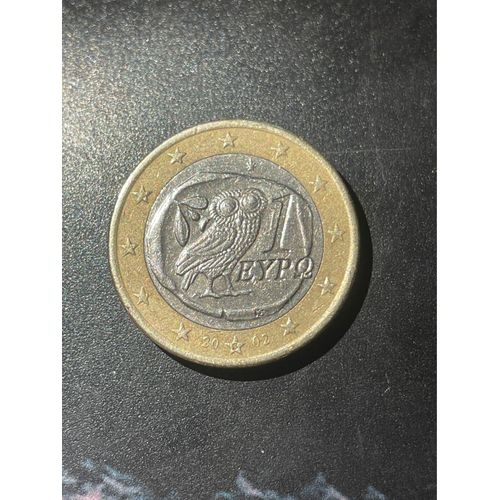 Pièce De 1 Euro Rare 2002 ( Hibou ) - 2002 Greek 1 Euro Coin