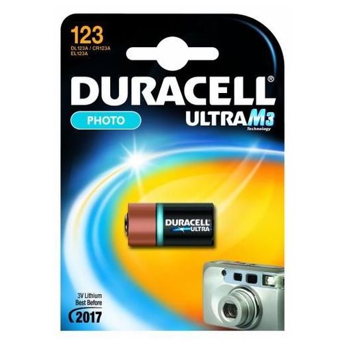 Duracell Ultra M3 Photo DL123 - Batterie de caméscope CR123A Li