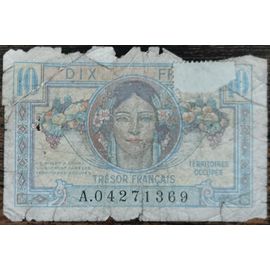Billet De 10 Francs Trésor Français 1947 France A.04271369 (Cf Photos)
