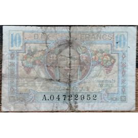 Billet De 10 Francs Trésor Français 1947 France A.04722952 (Cf Photos)