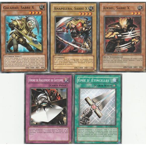 5x " Sabre X " Galahad + Anapelera + Aibel + Ordre De Ralliement + Epee D'etincelles