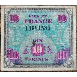 Billet 10 Francs 1944 France Préparer Par Les Usa Pour La Libération 14981589