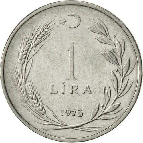 Turquie (Turkiye Cumhuriyeti) = Pièce De 1 Lira, En Nickel, Année 1973, En État Sup.