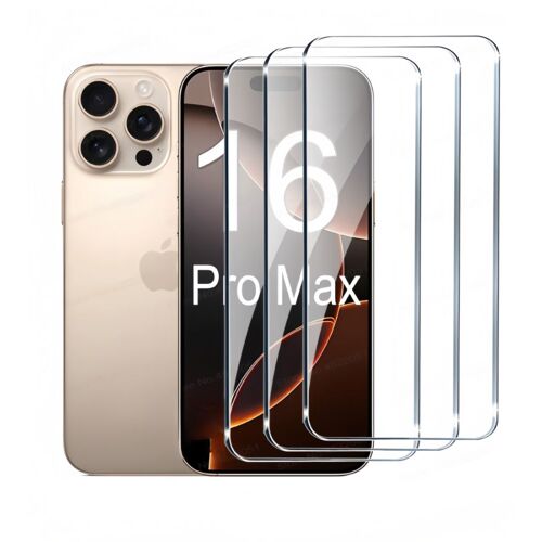 Hqselection® Lot De 3 Verre Trempé Pour Iphone 16 Pro Max (6,9 Pouces).Film De Protection D'écran Transparent - Anti Rayures - Ultra Résistant Dureté 9h
