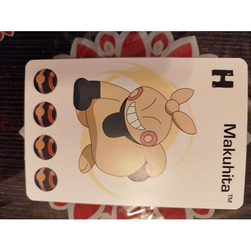 Grande Carte ( 12 Cm X 8 Cm ) Pokemon De 2005 Nintendo Game Freak = Makuhita