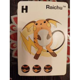 Grande Carte Rare ( 12 Cm X 8 Cm ) Pokemon De 2005 Nintendo Game Freak = Raichu
