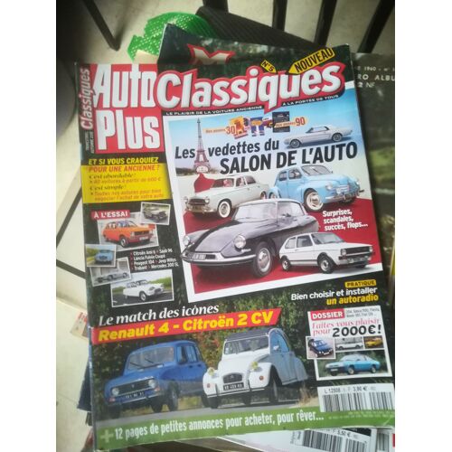 Auto Plus Classiques 5 De 2012 Renault 4 Sixties,2cv6 Special,Peugeot 104,Saab 96 V4,Jeep Willys,Lancia Fulvia Coupe 1.3s,Renault 5 Tl,Clio 1.2 Tce,Ami 6 Confort,Mercedes 300 Sl,Trabant P601s De Luxe,