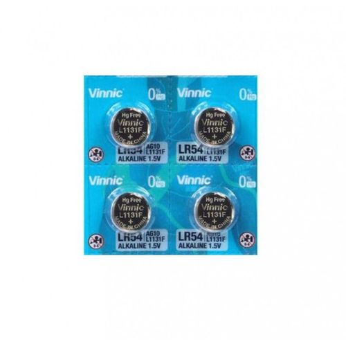 4 piles AG10 Vinnic /L1131/LR1130/189/V10GA/RW89/D189