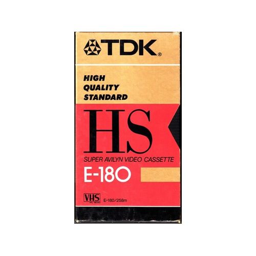 TDK E-180HS Pack de 2 Cassettes VHS Vidéo