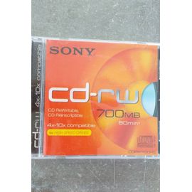 CD-RW Sony 700mb 80 minutes