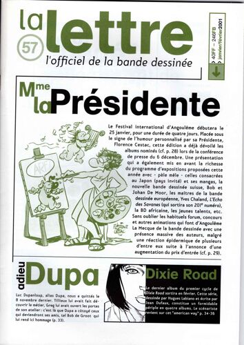 Lot De Revues "La Lettre L'officiel De La Bande Dessinée" 56-61