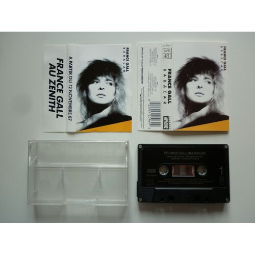 France Gall Cassette K7 Audio Babacar K7 Noir + Jaquette France Gall Au Zénith