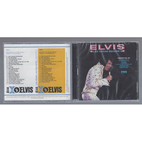 Elvis Presley Las Vegas Season 8 Hilton 9 Février 1973 Show De Soirée & Show De Minuit Super Audience Recording Paradise Roard Records Discs Originaux 2 Cds Set Boitier Édition Super Limitée 350 Ex.