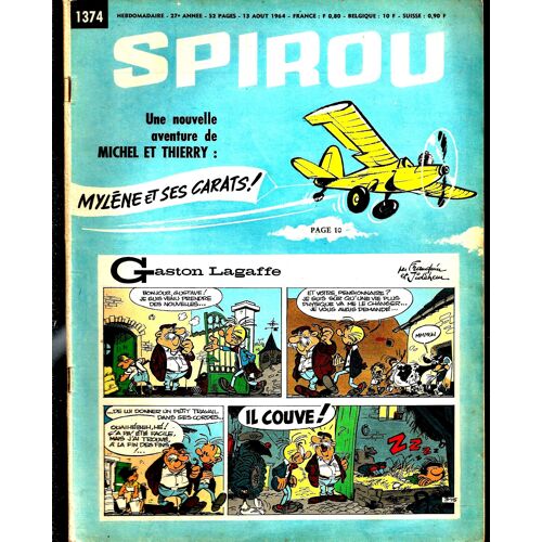 Spirou  N° 1374 : Une Nouvelle Aventure De Michel Et Thierry: Mylène Et Ses Carats !