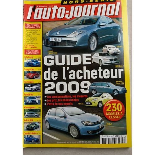 Revue L'auto Journal Hs Guide De L'acheteur 2009