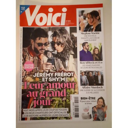 Voici 1920 Septembre 2024. Jérémy Frérot Et Shy'm, Meghan Markle, Ben Affleck Et J.Lo...