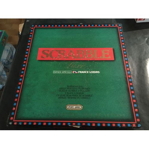 Jeu Scrabble Luxe - Édition Spéciale France Loisirs - Spear's Games - 1988
