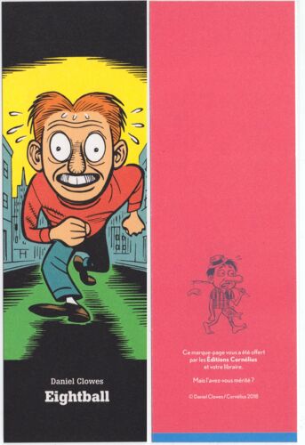 Marque Page Editions Cornélius "Eightball" (Daniel Clowes) 2018