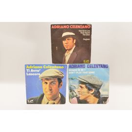 Lot 3 Vinyles 45 Tours - Adriano Celentano