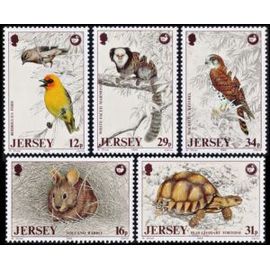 Jersey - Yvert Et Tellier N° 2168/73 - 1997 - Fauna - Endangered Species