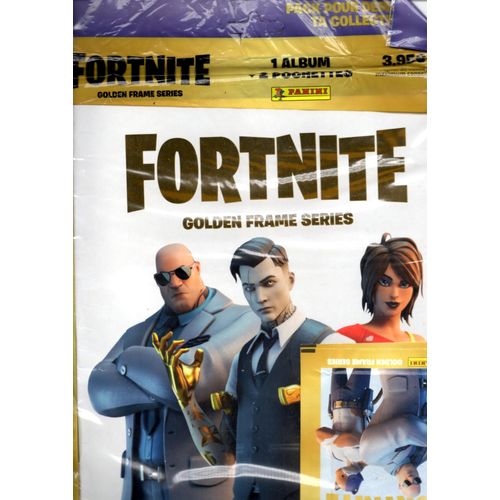 Album Panini Fortnite Golden Frame Series. 1 Album + 2 Pochettes Pack Jamais Ouvert.