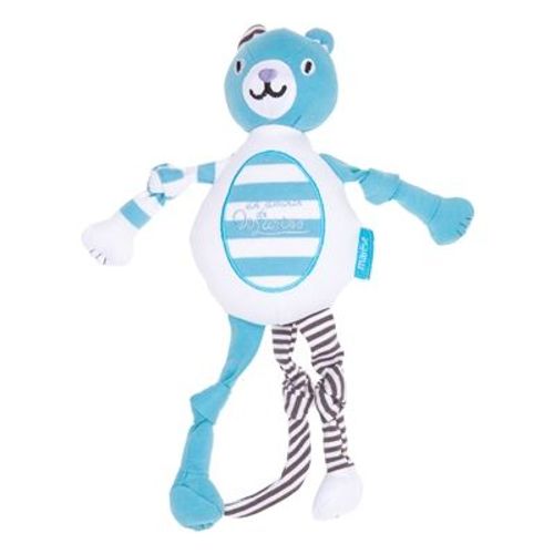 Doudou Peluche Chat Cat Katze Ours Bear Bar Orso Souris Babaloon Amour De Marese Maresse Rayé Bleu Blanc Harmony Grandes Jambes Pattes  