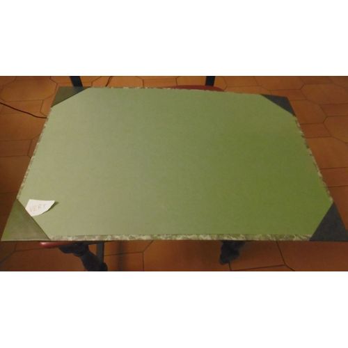 Sous Main Plaque Simple 40x60cm Vert Avec Buvard Mondial 2271