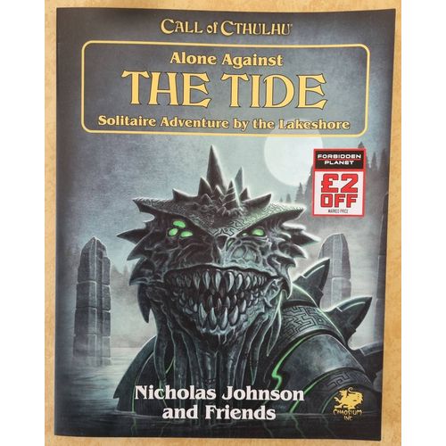 Livre Dont Vous Êtes Le Héros - Alone Against The Tide - Call Of Cthulhu (Anglais)