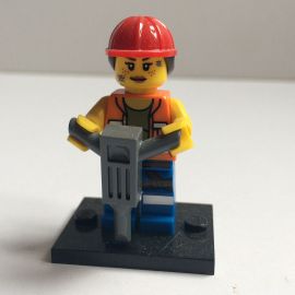 Minifigurine Série LEGO Movie - Gail La Travailleuse de la construction