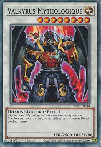 Yu Gi Oh Hac1 Fr144 Valkyrus Mythologique