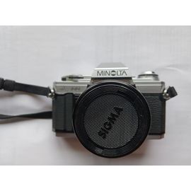 Appareil photo argentique MINOLTA X-300 + objectif 35-70 + flash amovible SOLIGOR 30-DA