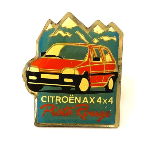 Pins Automobiles Citroën Ax 4x4 Piste Rouge Montagnes