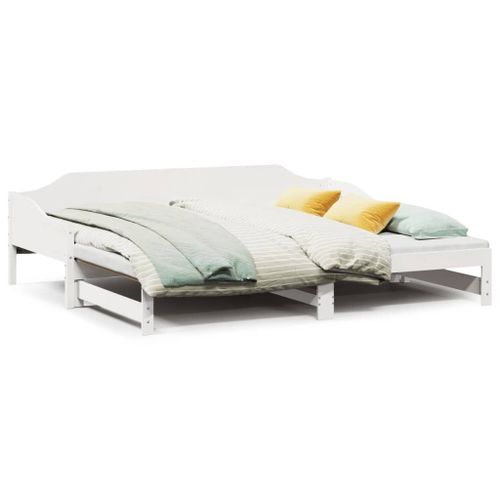 Vidaxl Lit De Jour Et Lit Gigogne Sans Matelas 90x190 Cm Bois Massif