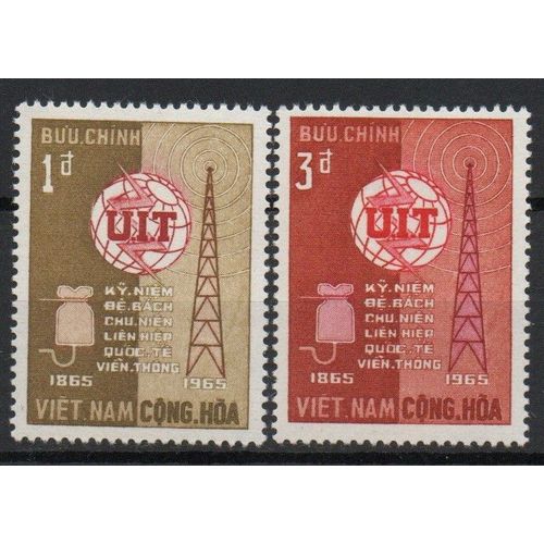 Vietnam Timbres Union Internationale Des Télécommunications 1965