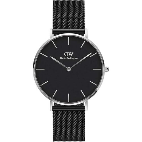Daniel Wellington Petite Ashfield, Montre Noir/Argent, 36mm, Mesh, Pour Femmes Et Hommes Dw00100308