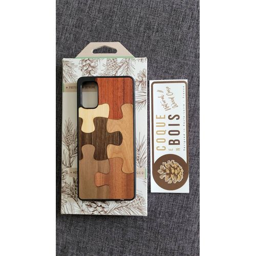 Samsung A41 Coque En Bois Puzzle.